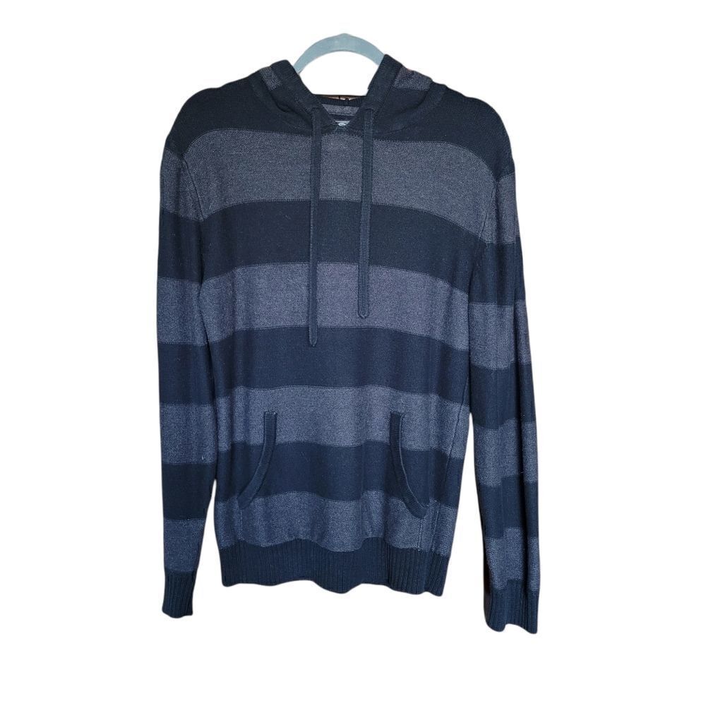 Stripe hooded sweater 